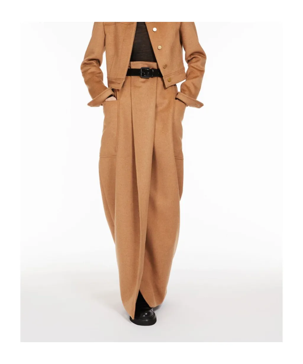Patch-Pocket Straight Skirt