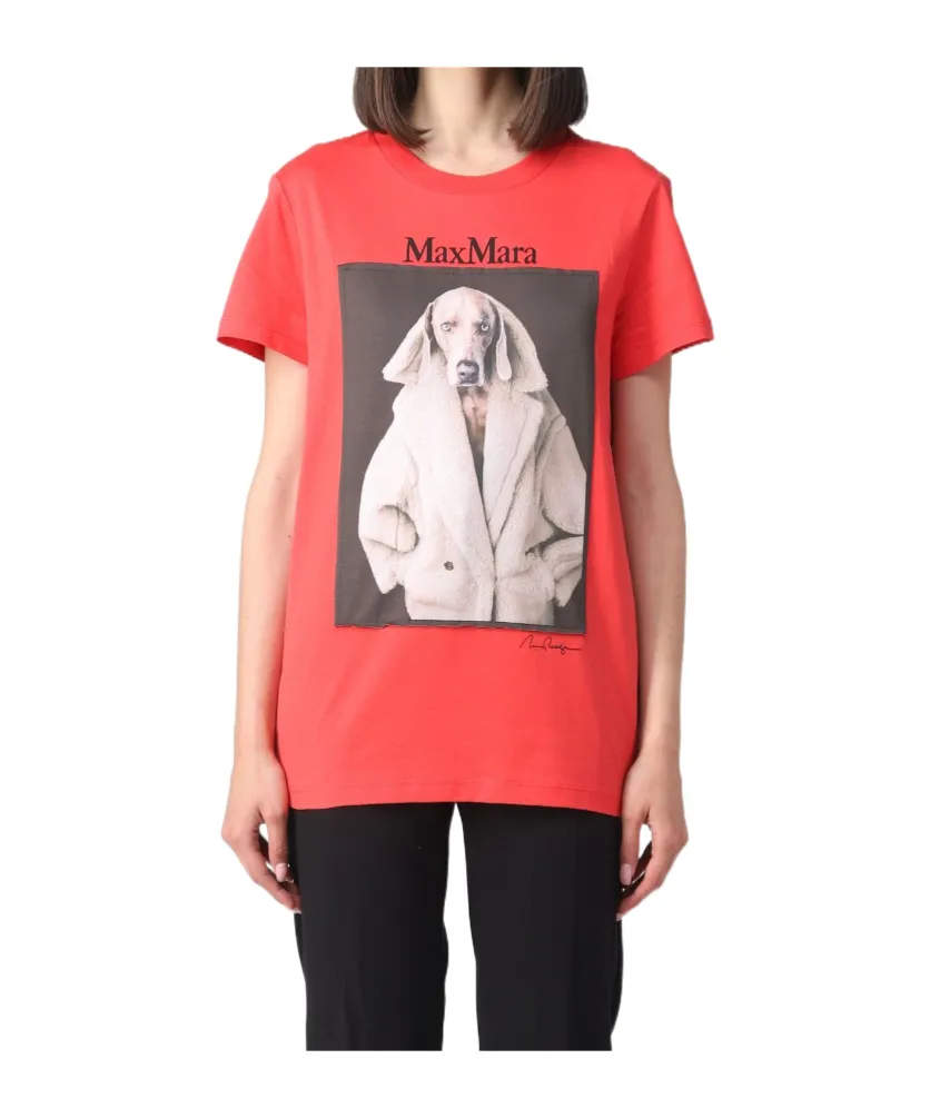 T-Shirt With Dog Print