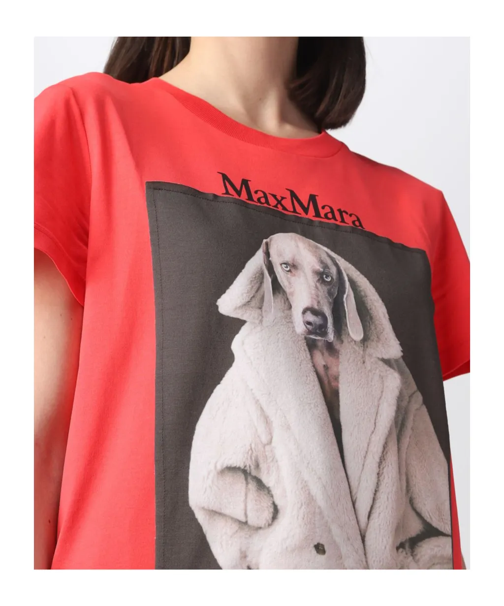 T-Shirt With Dog Print