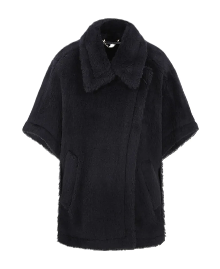 Short-Sleeved Wool Cape