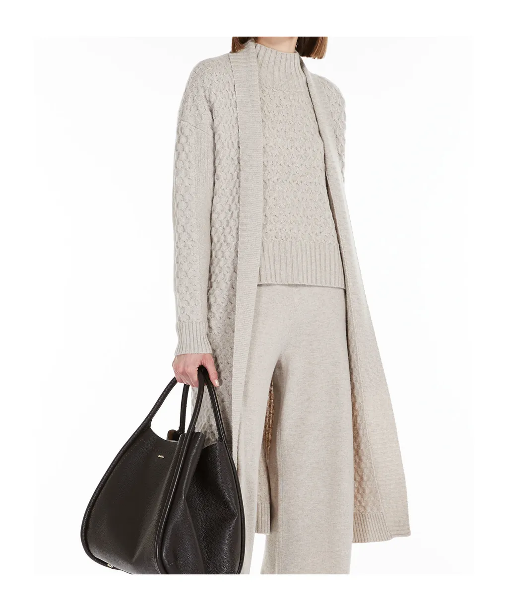 Wool And Cashmere Knitted Cardigan