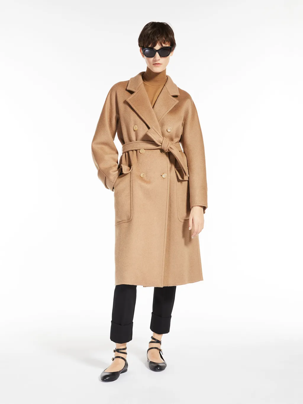 Double-Breasted Cashmere Coat