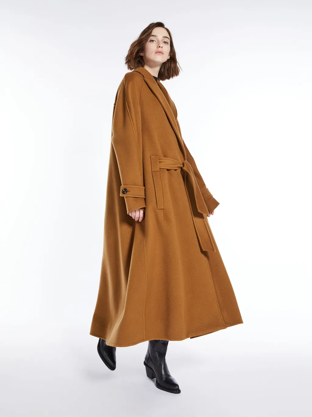 Belted Cashmere Coat