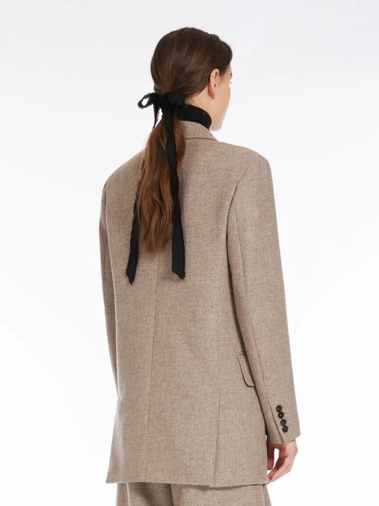 Double-Breasted Wool-Blend Blazer