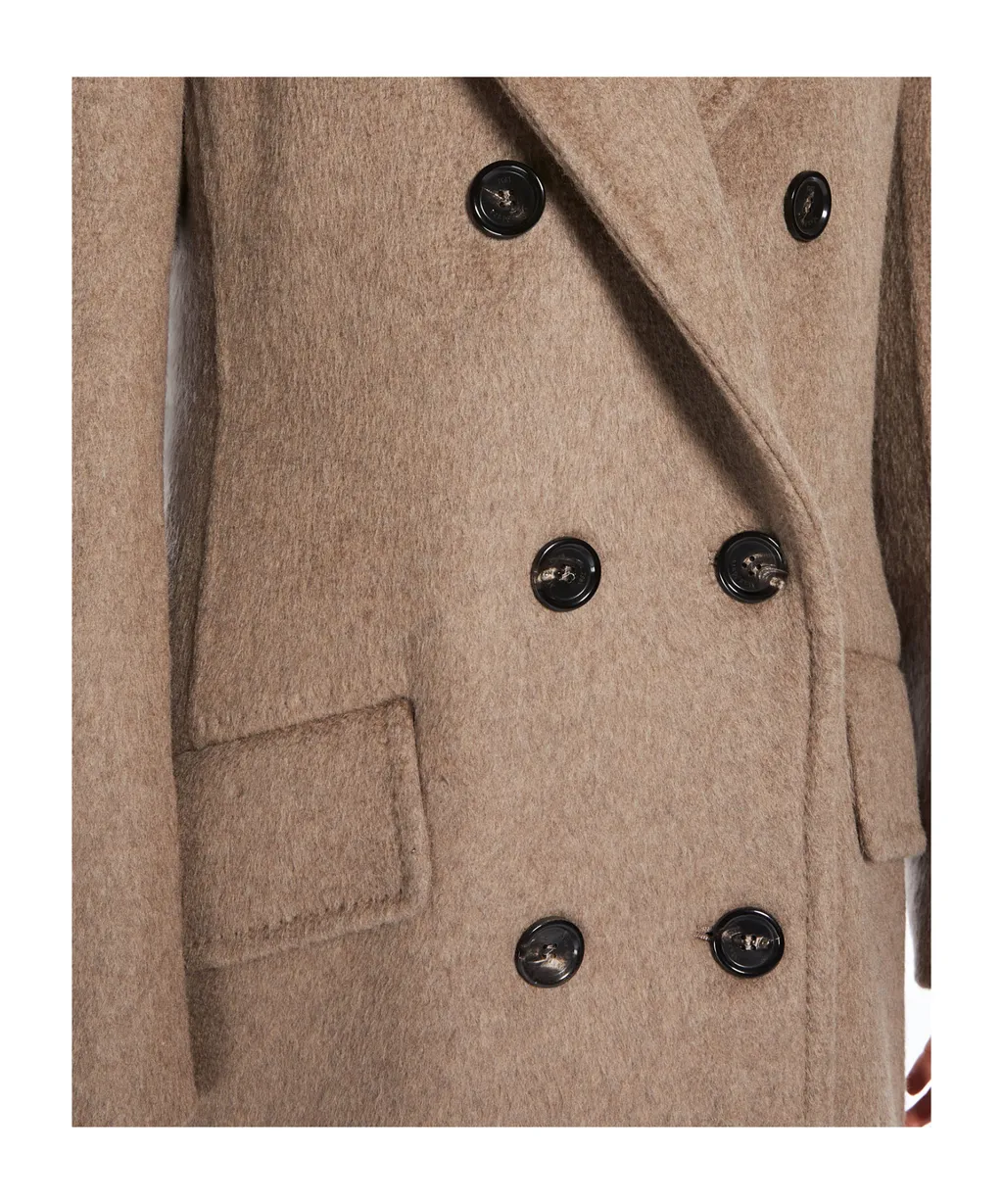Double-Breasted Cashmere Blend Coat