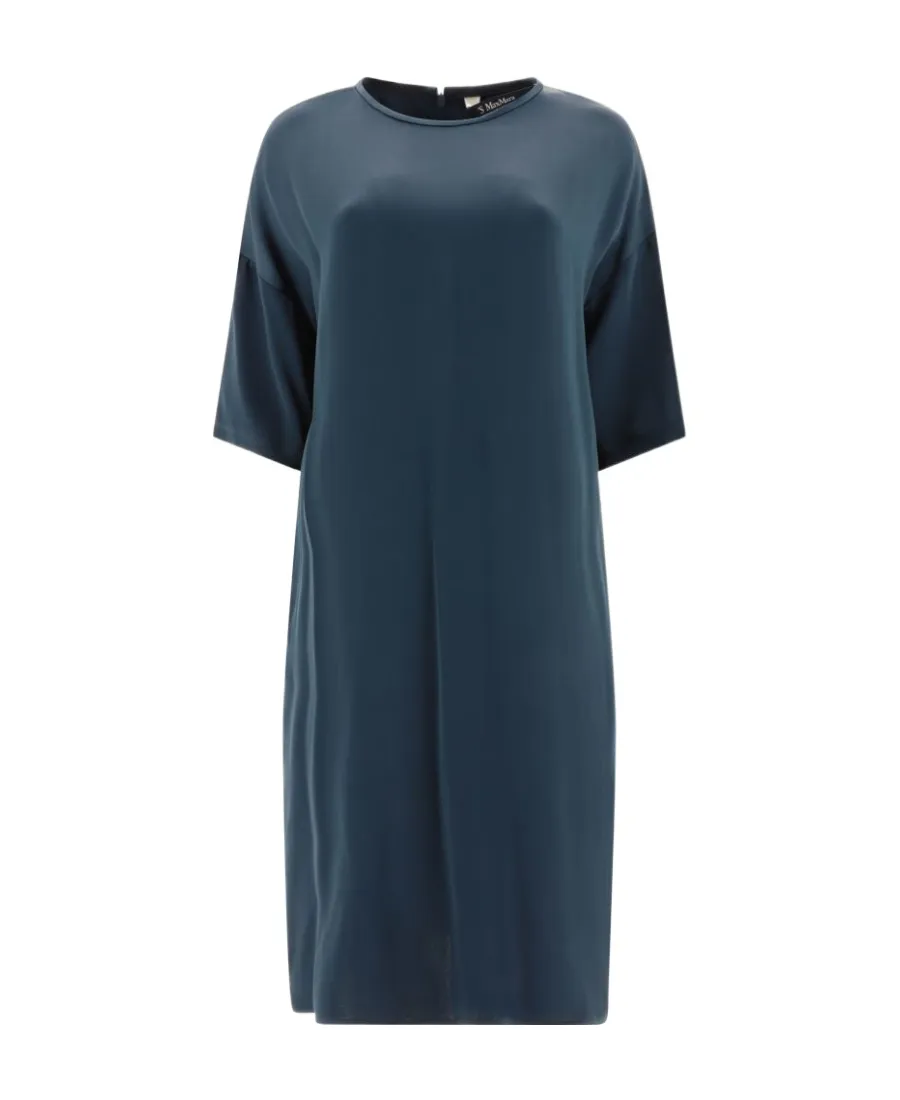 Short-Sleeved Round-Necked Dress