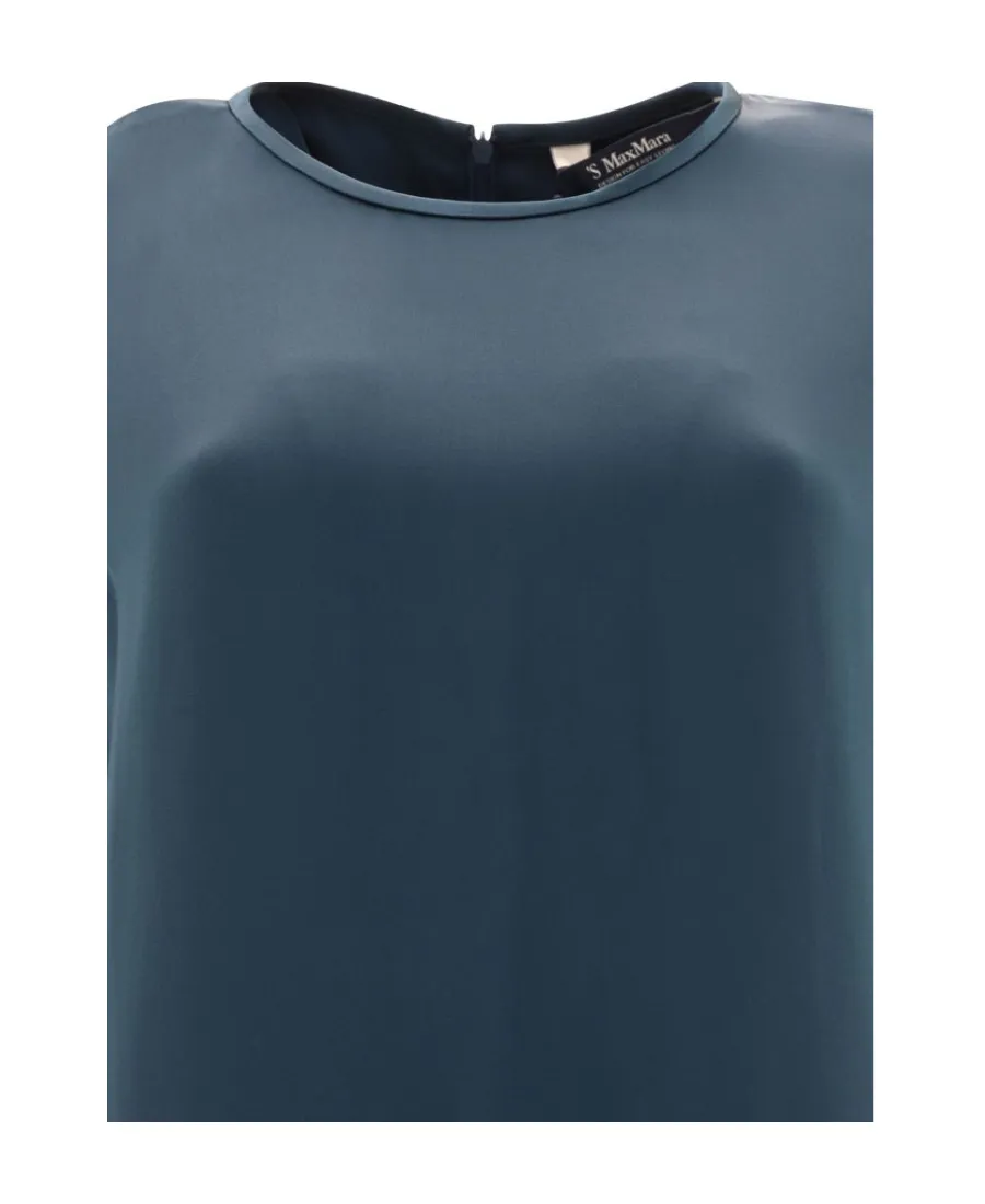 Short-Sleeved Round-Necked Dress