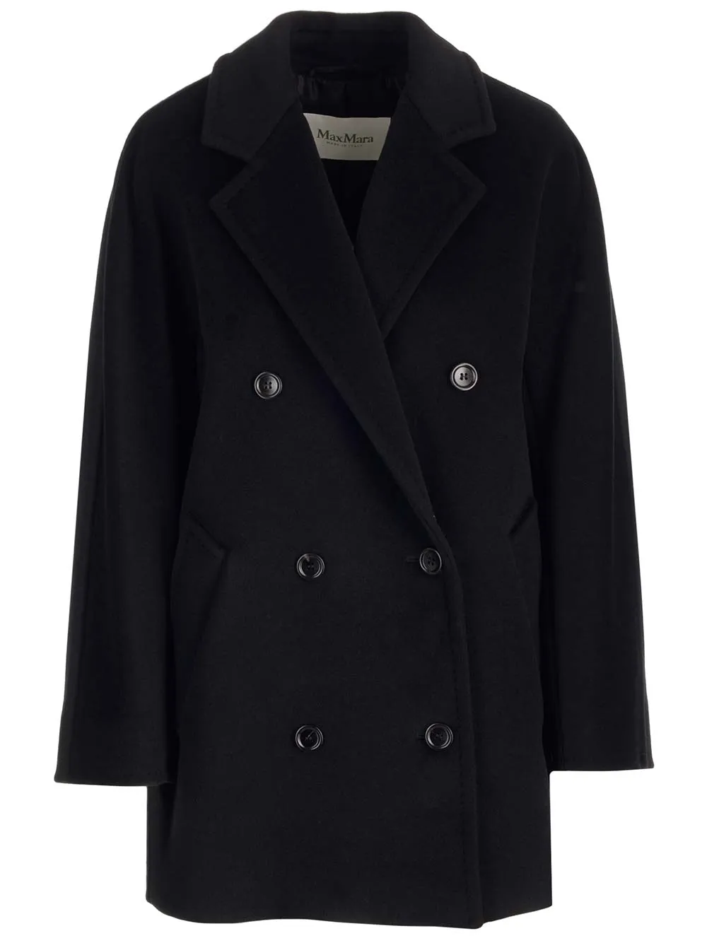 Double-Breasted Long-Sleeved Coat