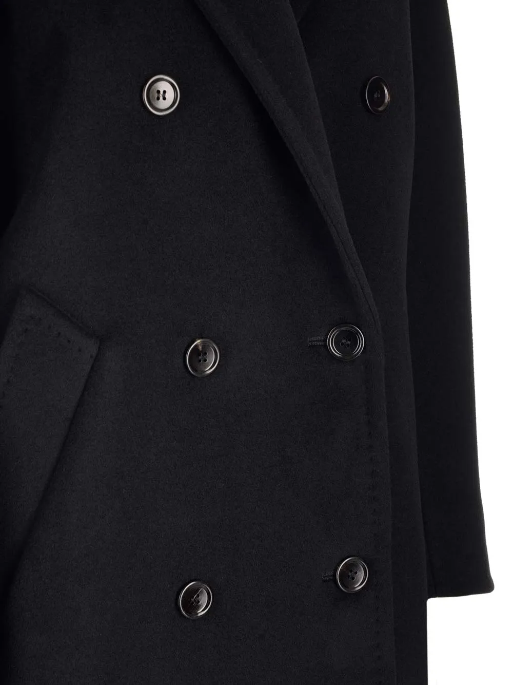 Double-Breasted Long-Sleeved Coat