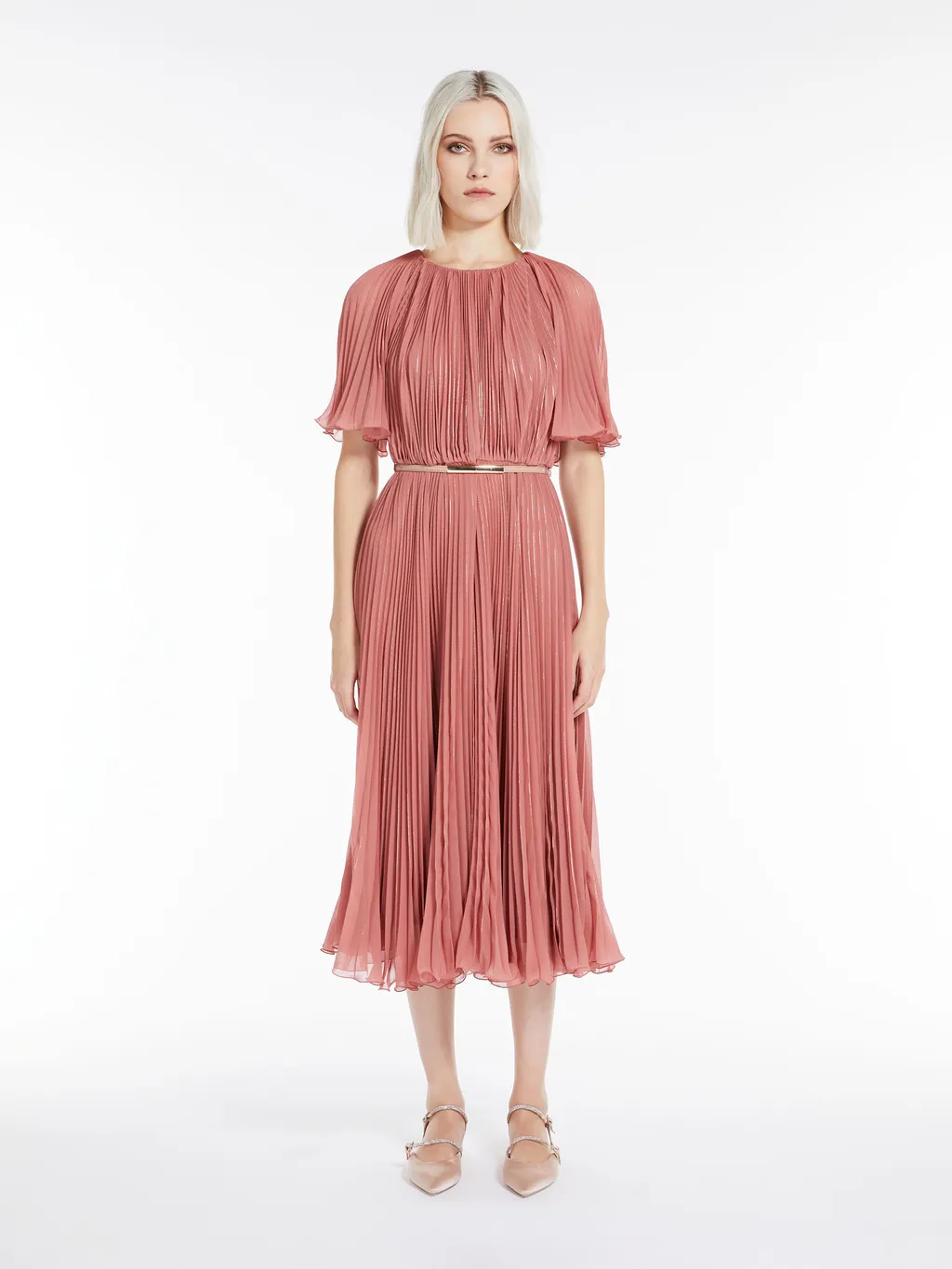 Georgette Pleated Dress