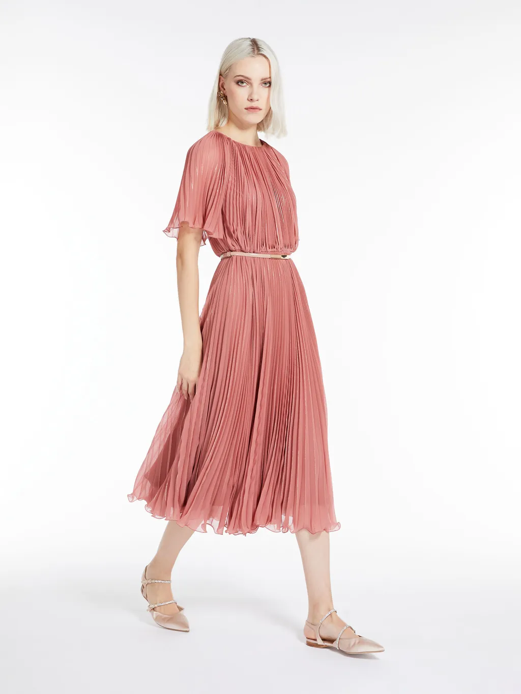Georgette Pleated Dress