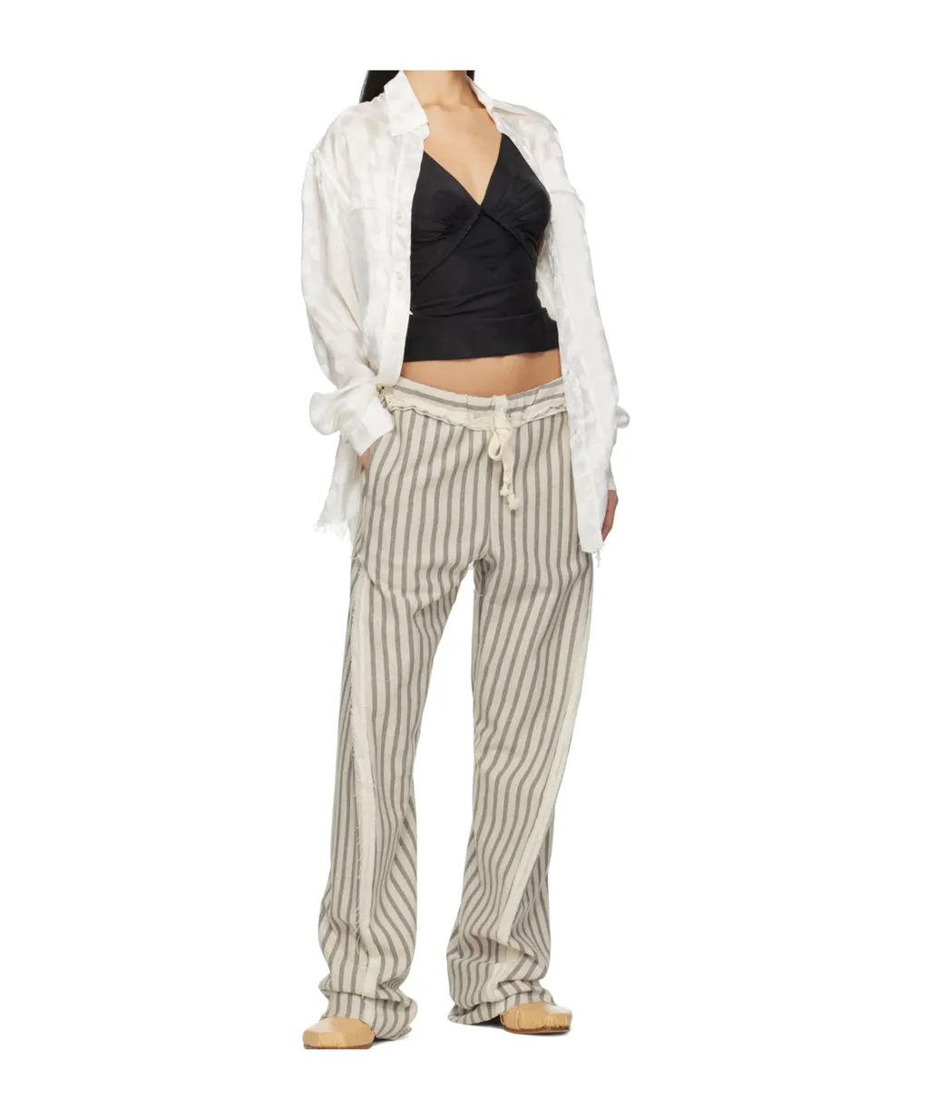 Stripe Twisted Sweatpants