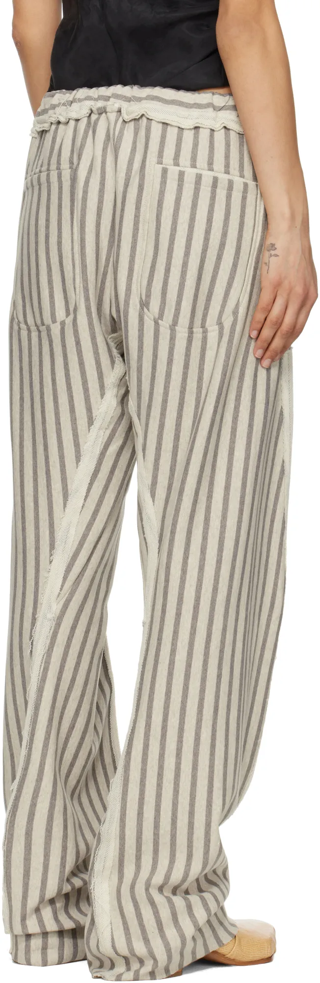 Stripe Twisted Sweatpants
