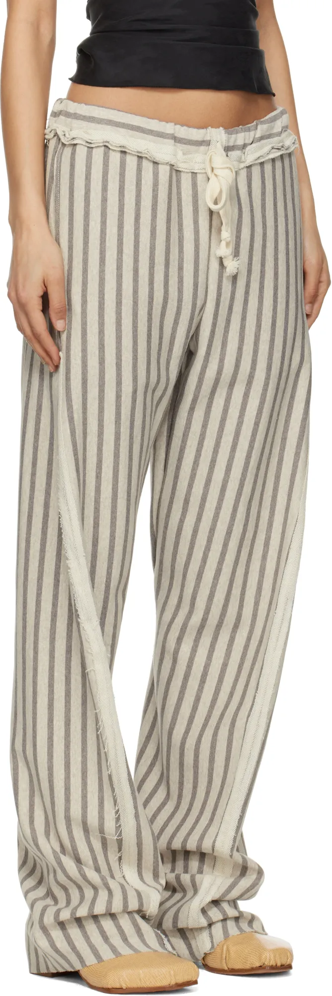 Stripe Twisted Sweatpants