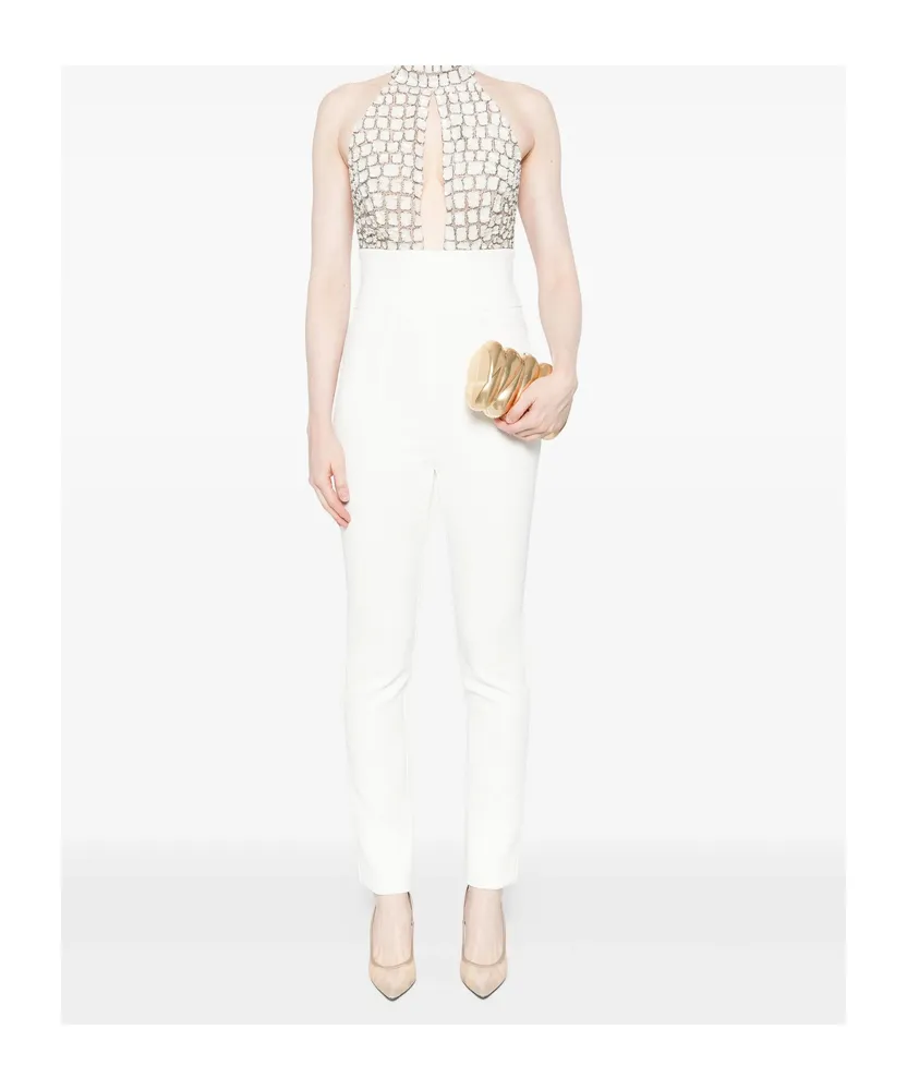 Embellished Halter-Neck Jumpsuit
