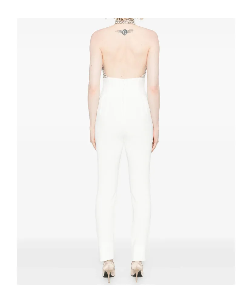 Embellished Halter-Neck Jumpsuit