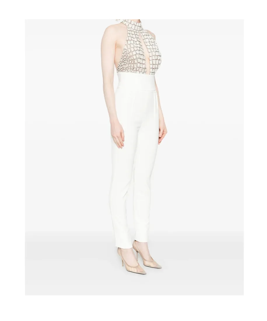 Embellished Halter-Neck Jumpsuit