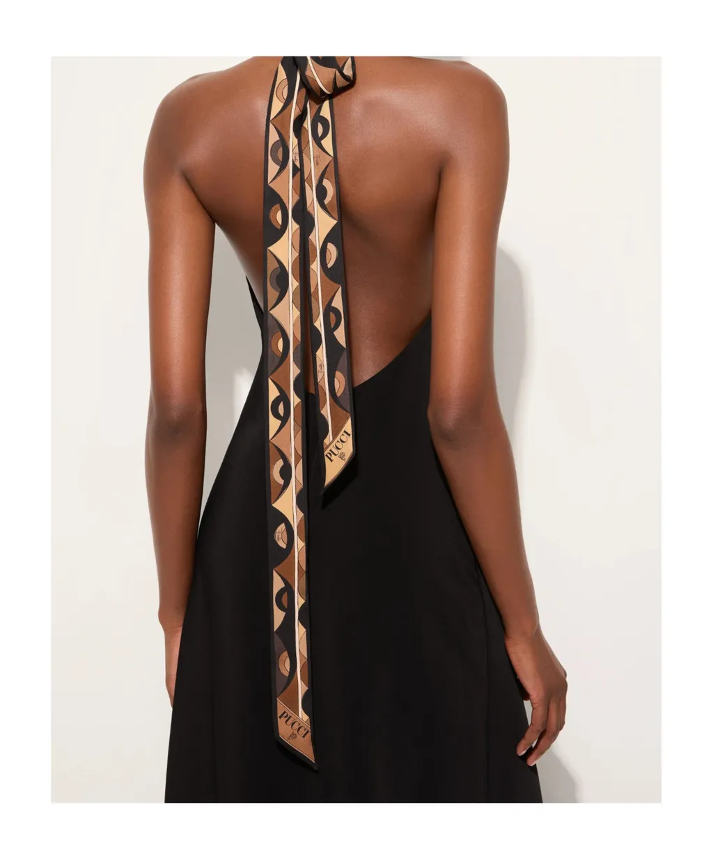 Deep V-Neck Sleeveless Dress