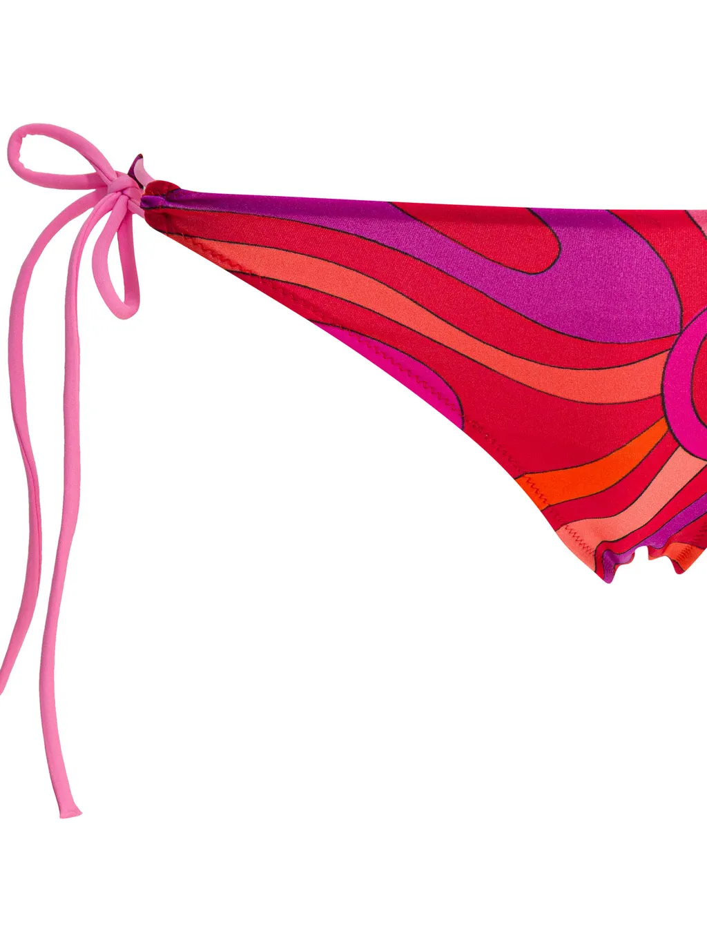 Marble Printed Side Tied Bikini Bottoms