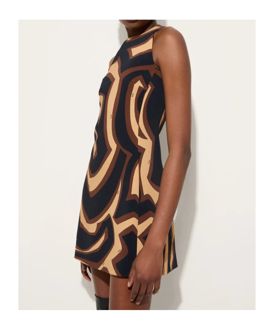 Labirinto Print A-Line Mini Dress