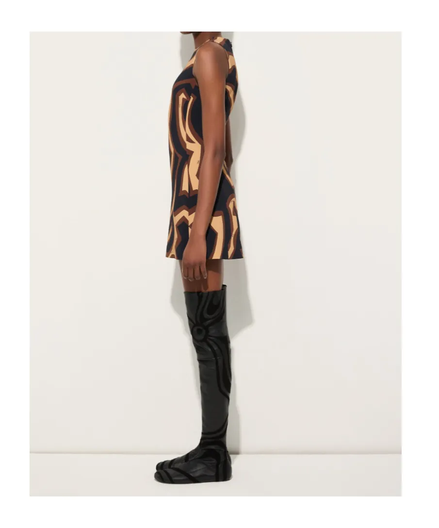 Labirinto Print A-Line Mini Dress
