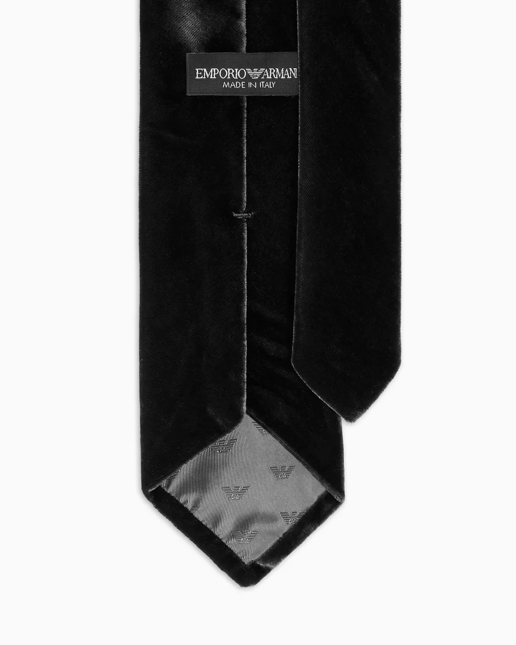 Logo Patch Velvet Tie