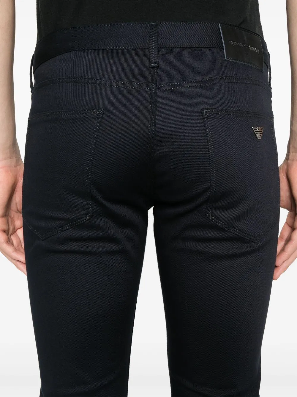Logo-Plaque Slim-Fit Jeans