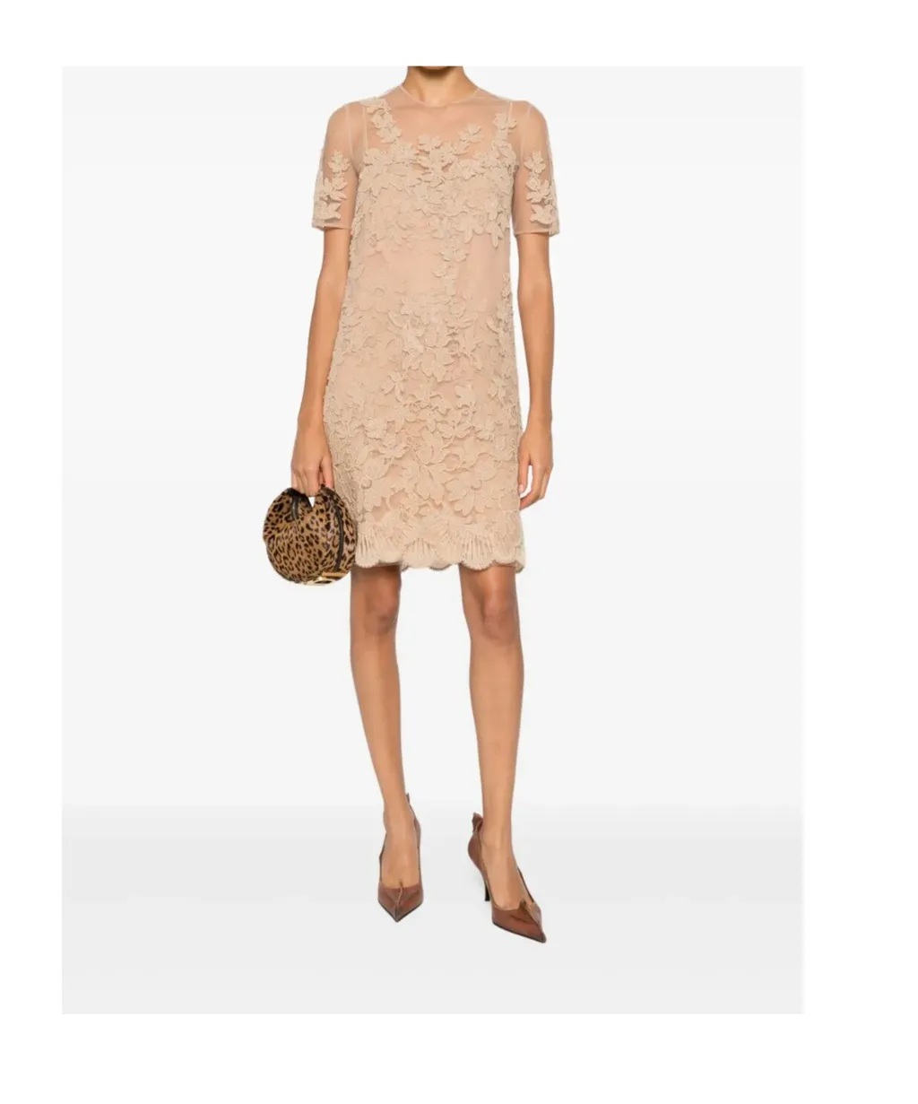 Floral Lace Mini Dress