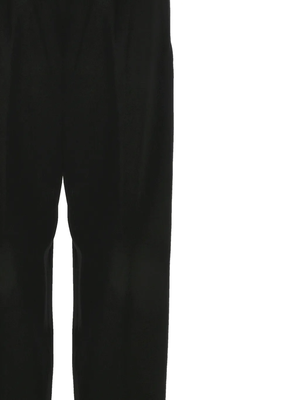 Elasticated-Waist Tapered Trousers