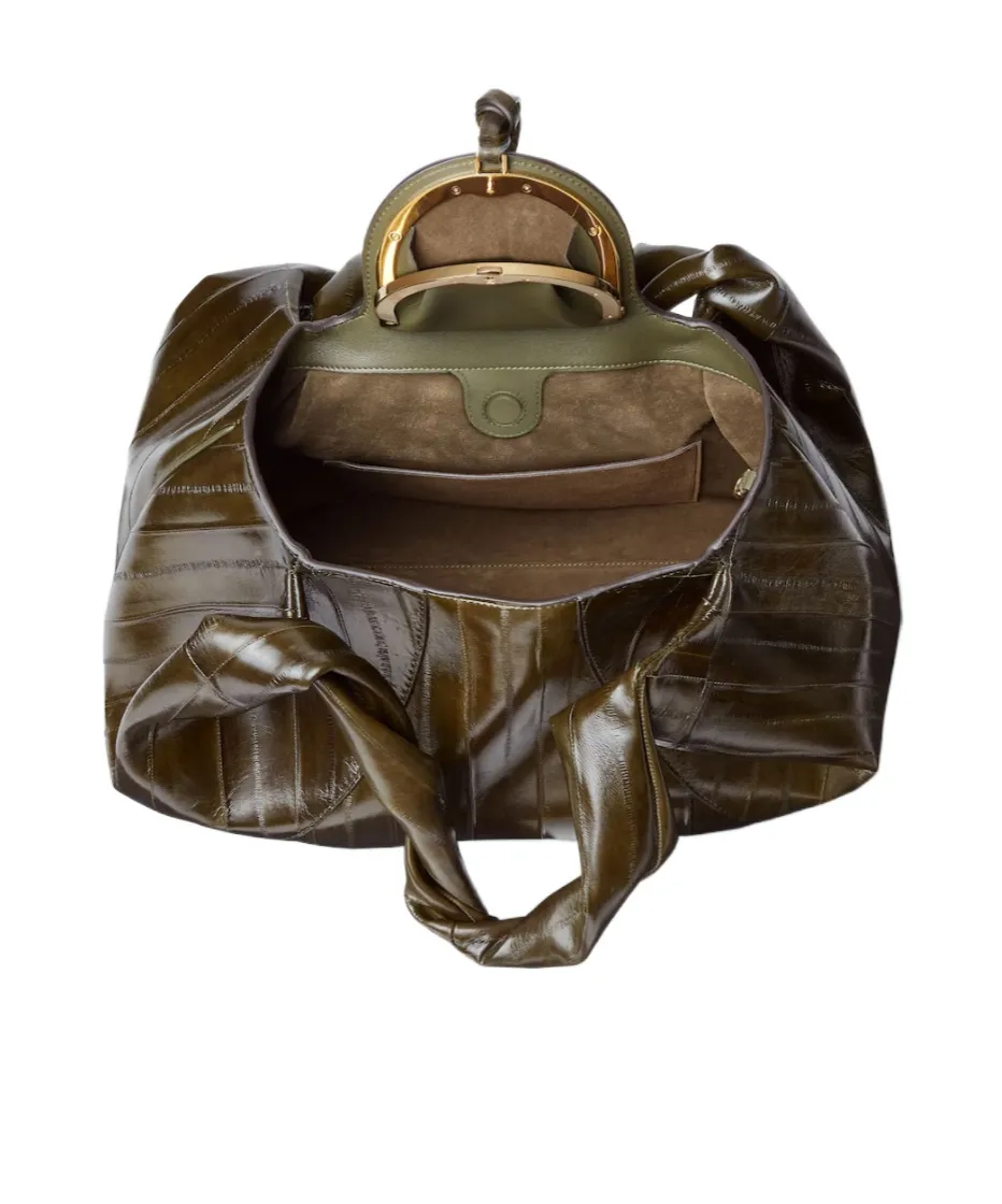 Inlaid Hagfish Leather Bag