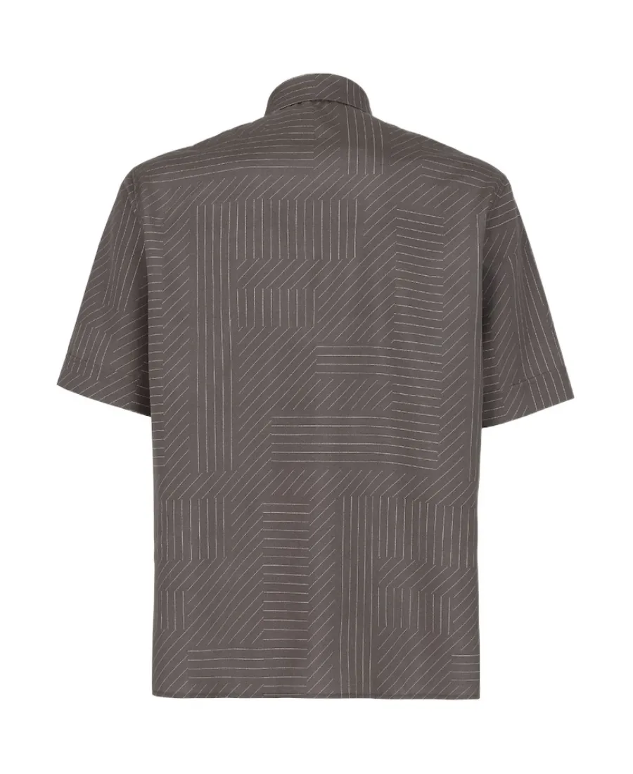 Lines Printed Buttoned Shirt
