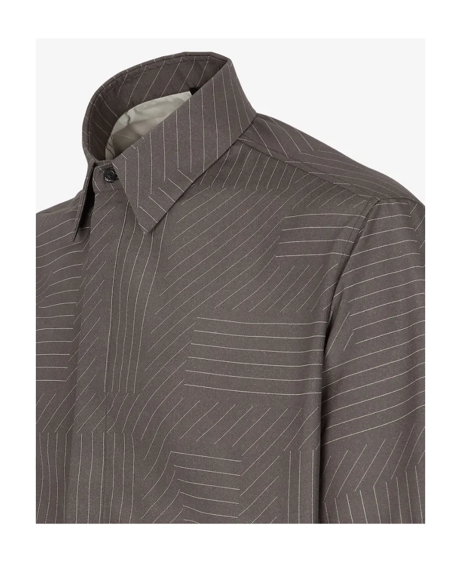 Lines Printed Buttoned Shirt