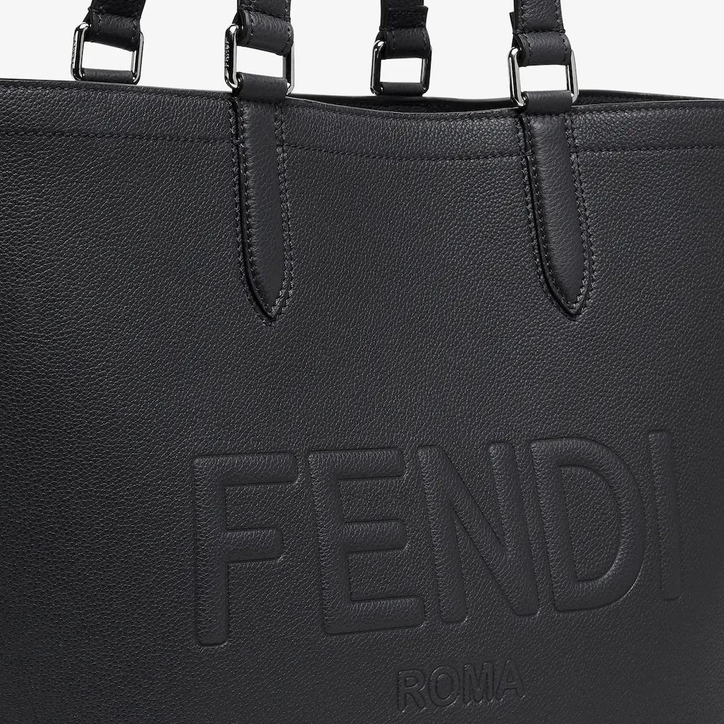 Roma Logo Embossed Shopper Bag