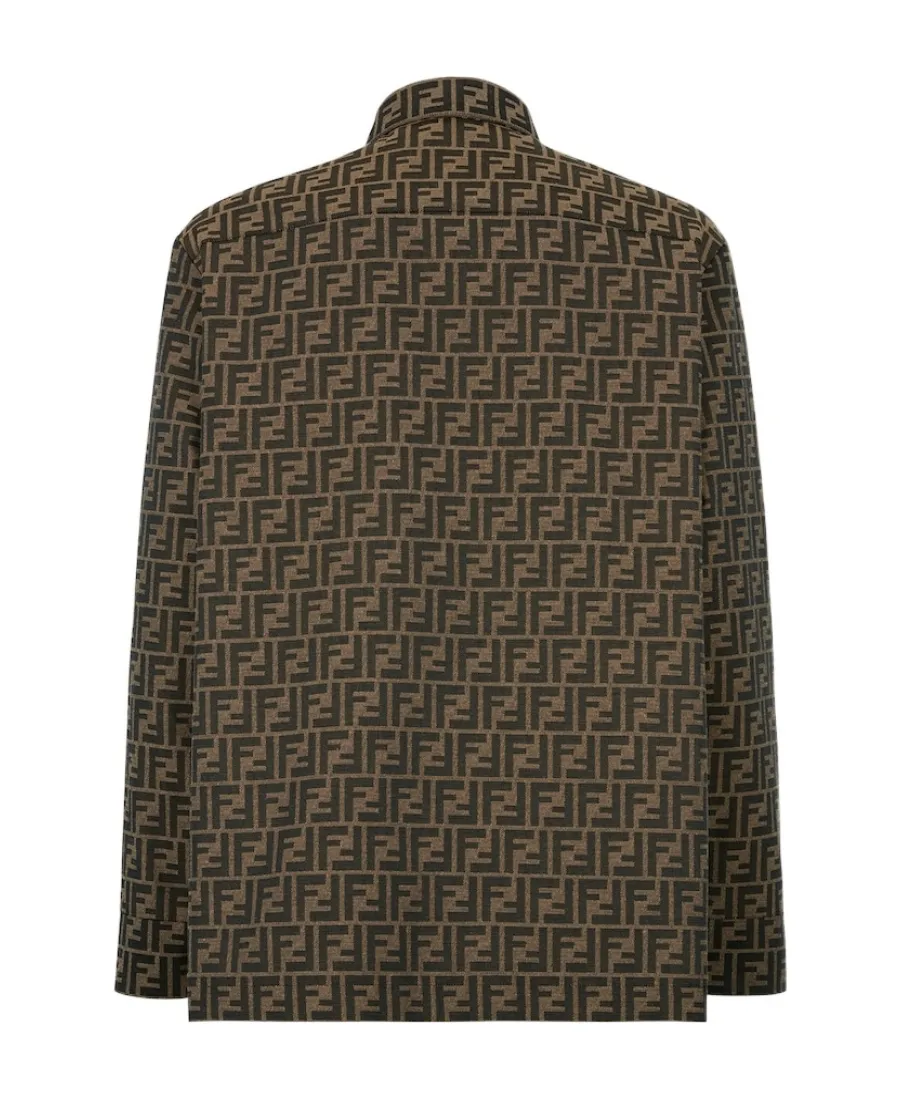 All-Over Monogram Jacquard Overshirt