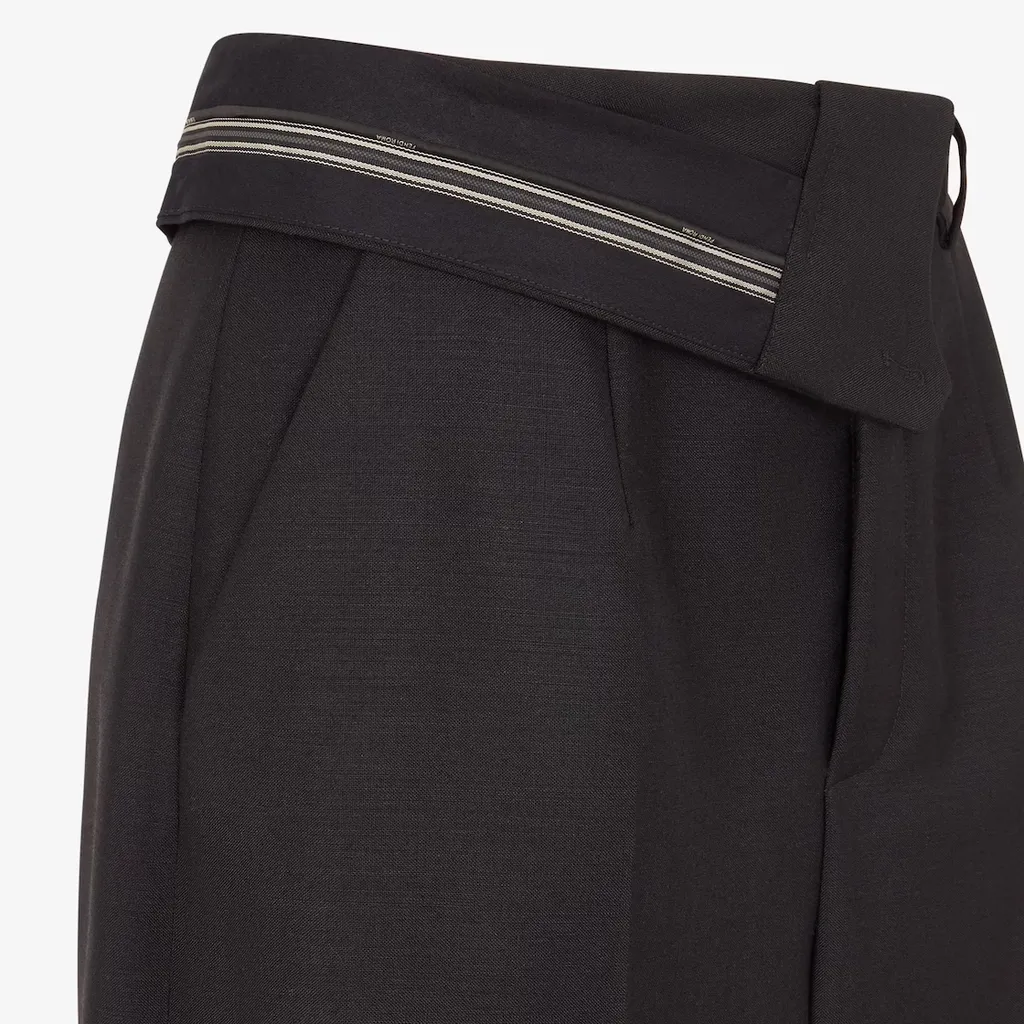 Straight-Leg Tailored Trousers