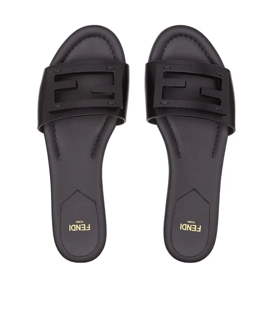 Baguette Logo Plaque Sandals