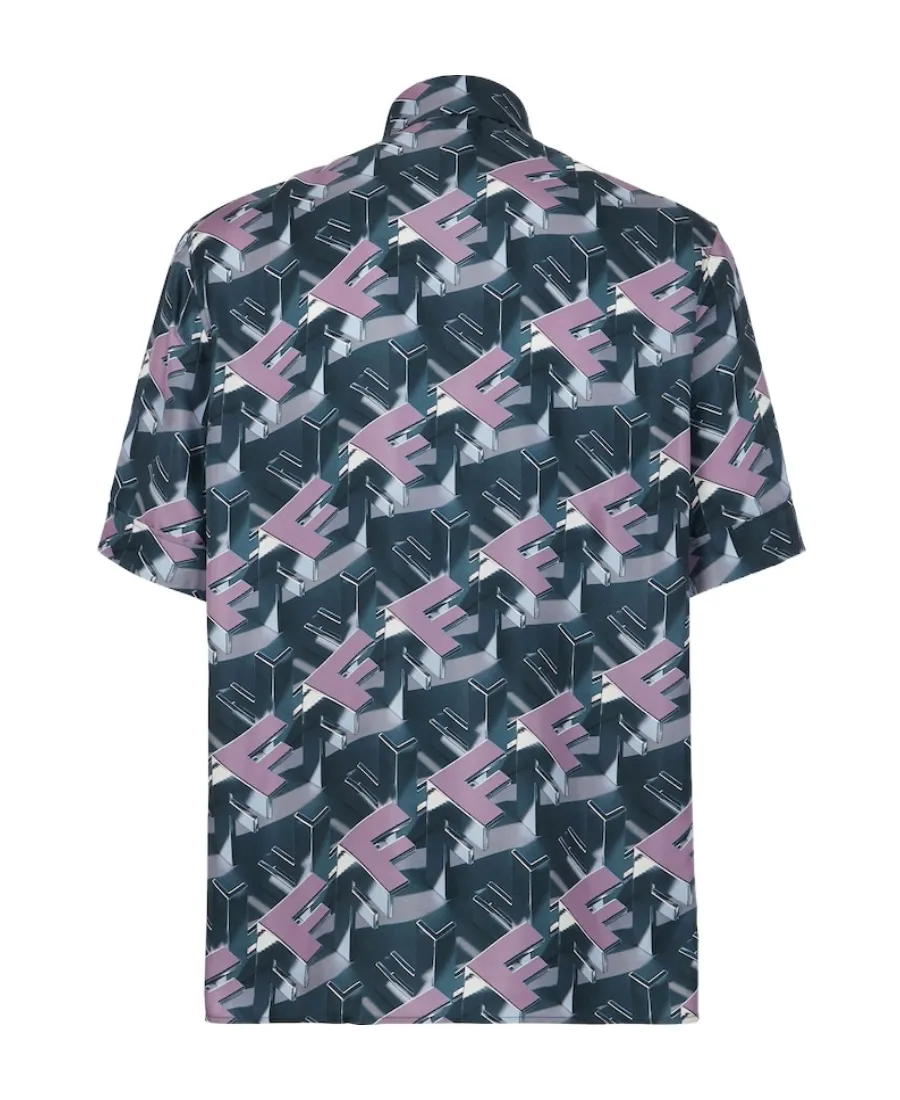 3D Effect Short-Sleeved Shirt