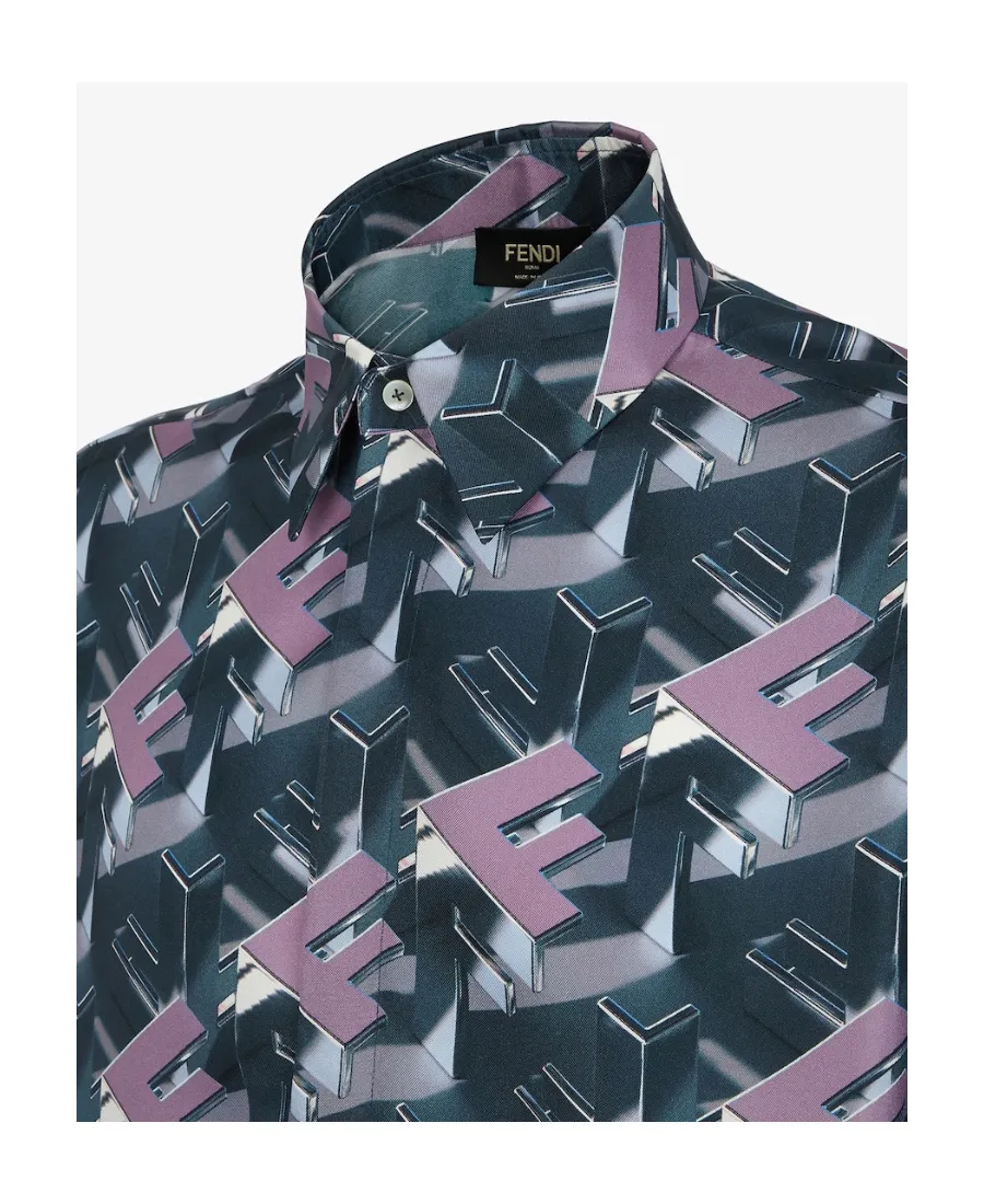 3D Effect Short-Sleeved Shirt