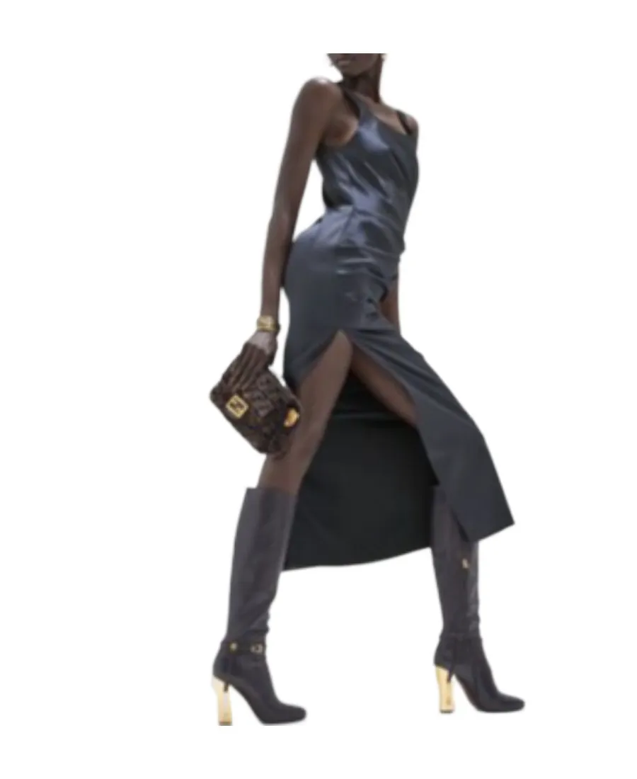 Baguette Chain Midi Shoulder Bag