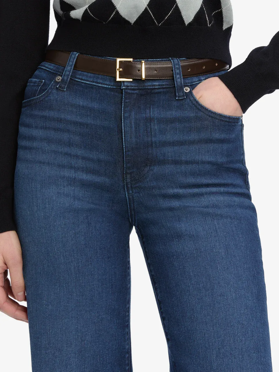 High-Waisted Wide-Leg Jeans