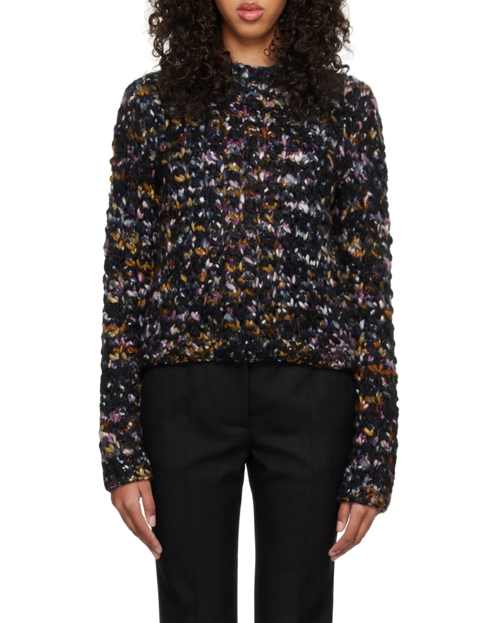 Round-Neck Long-Sleeved Sweater