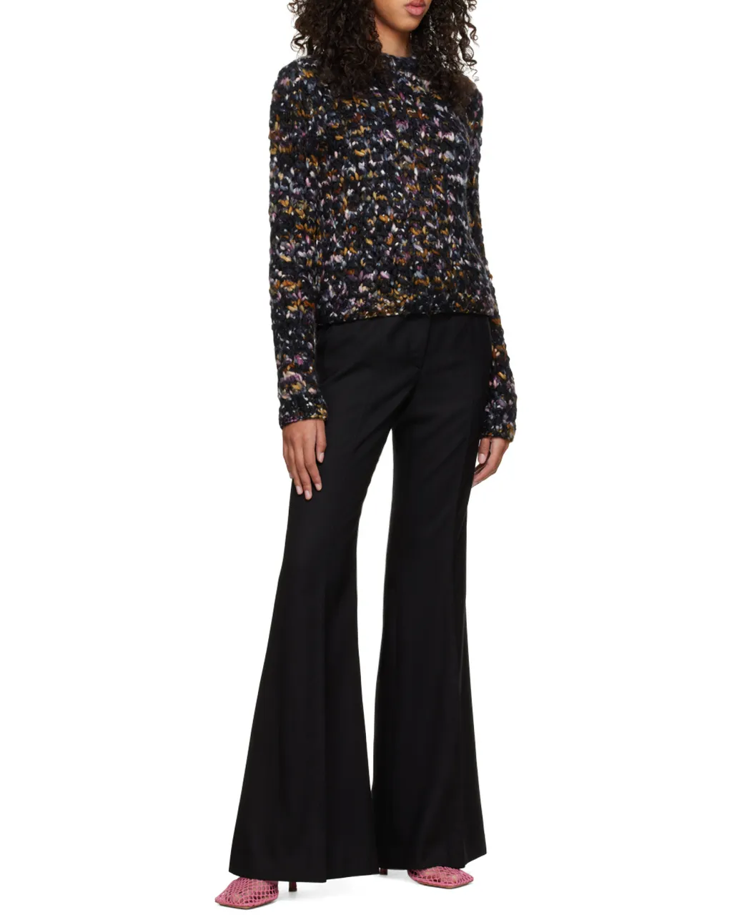 Round-Neck Long-Sleeved Sweater