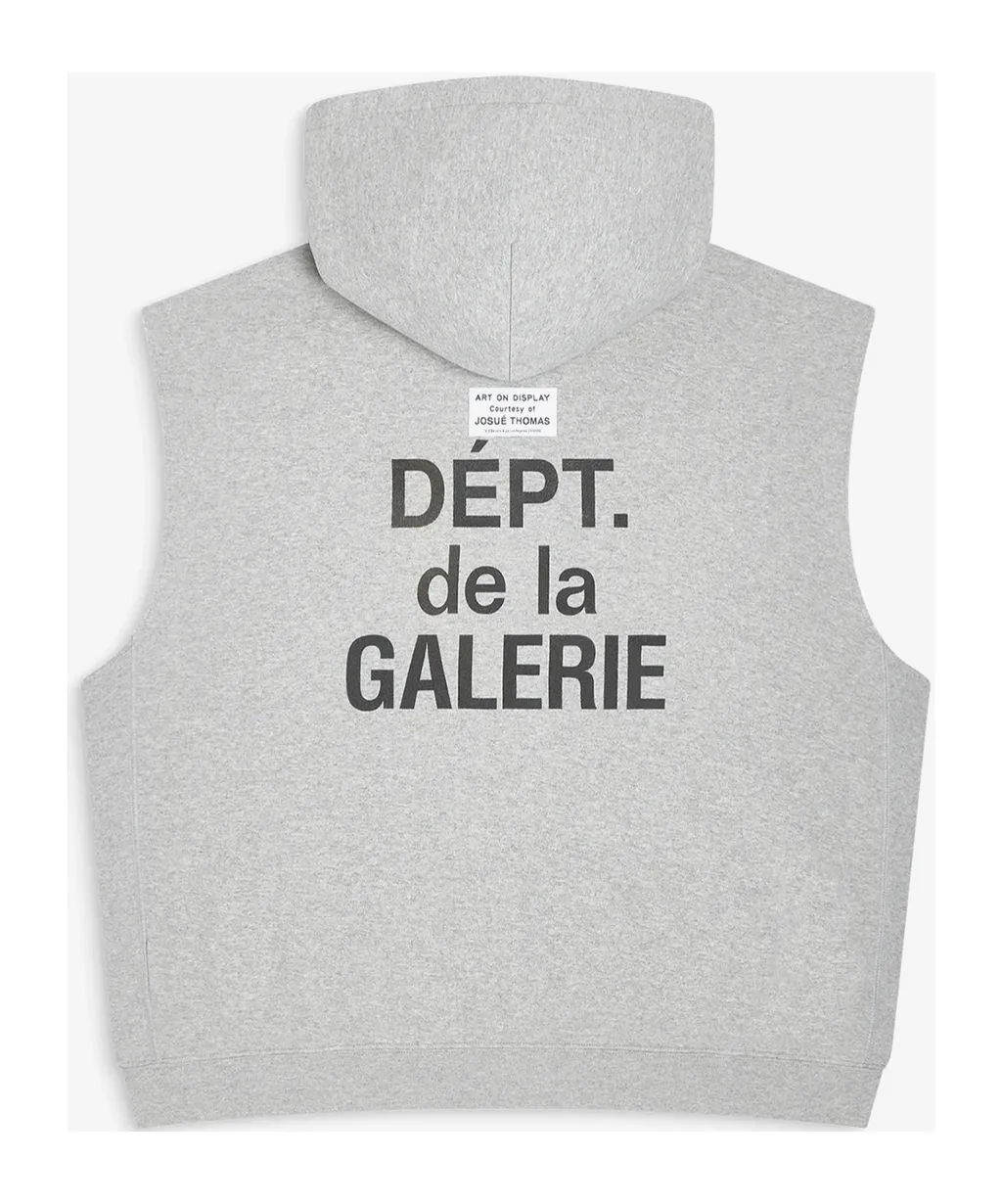 Sleeveless Zip-Up Hoodie