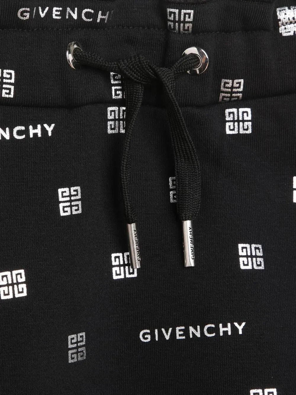 Logo-Printed Drawstring A-Line Skirt