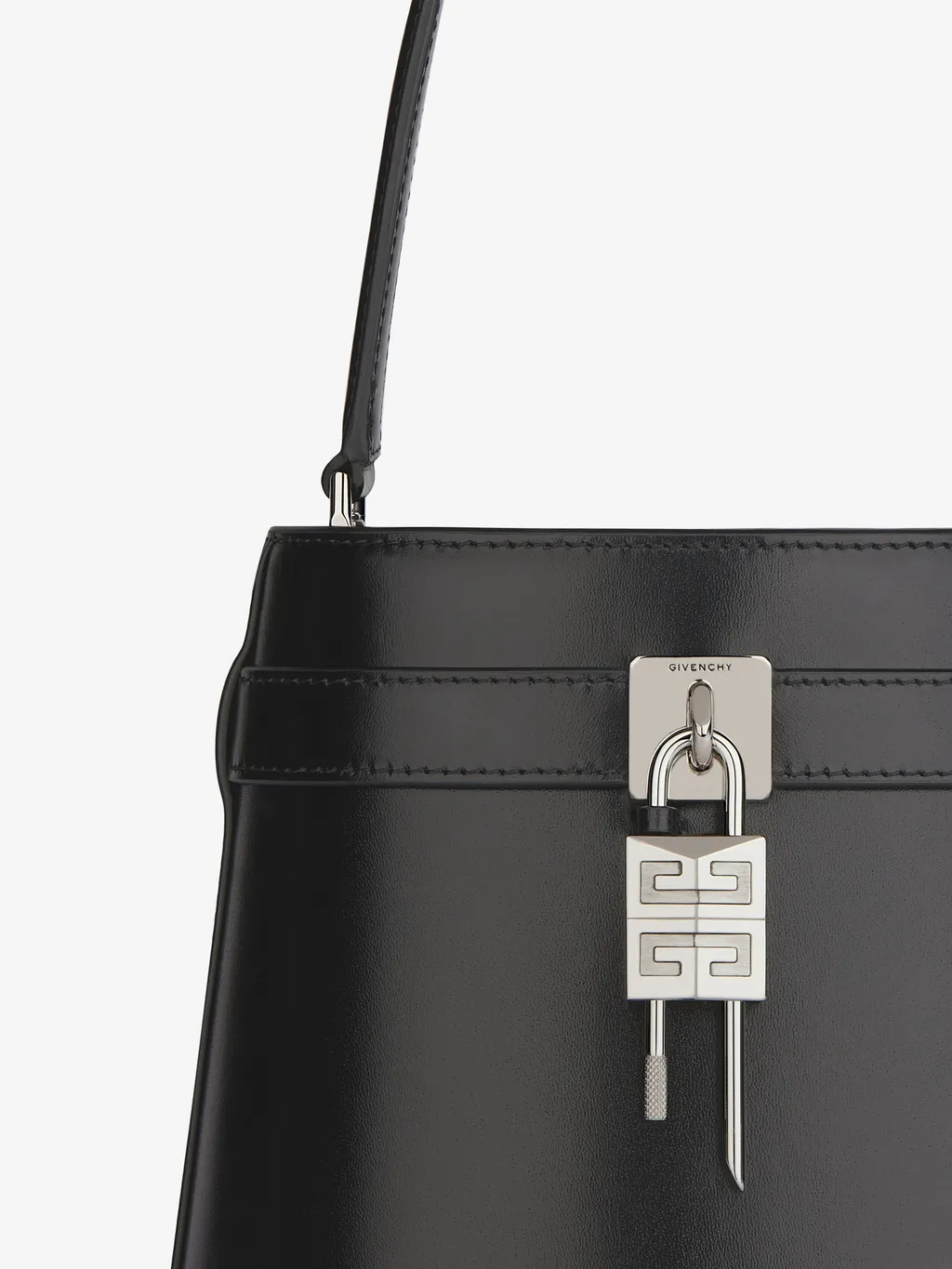 Shark Lock Top Handle Bag