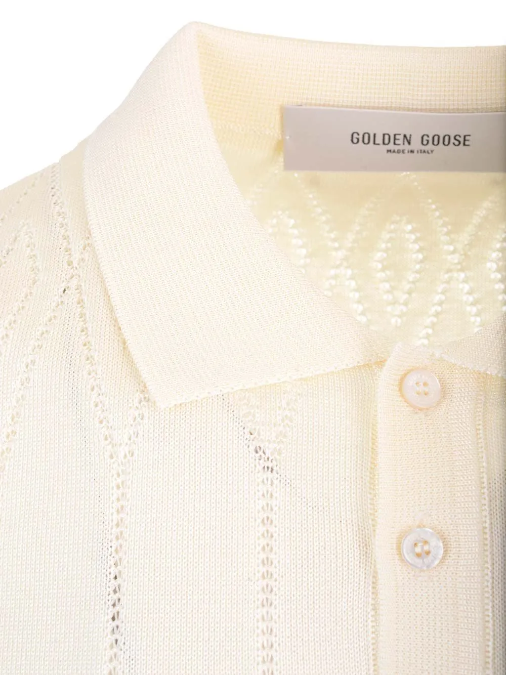 Short Sleeved Knitted Polo Shirt