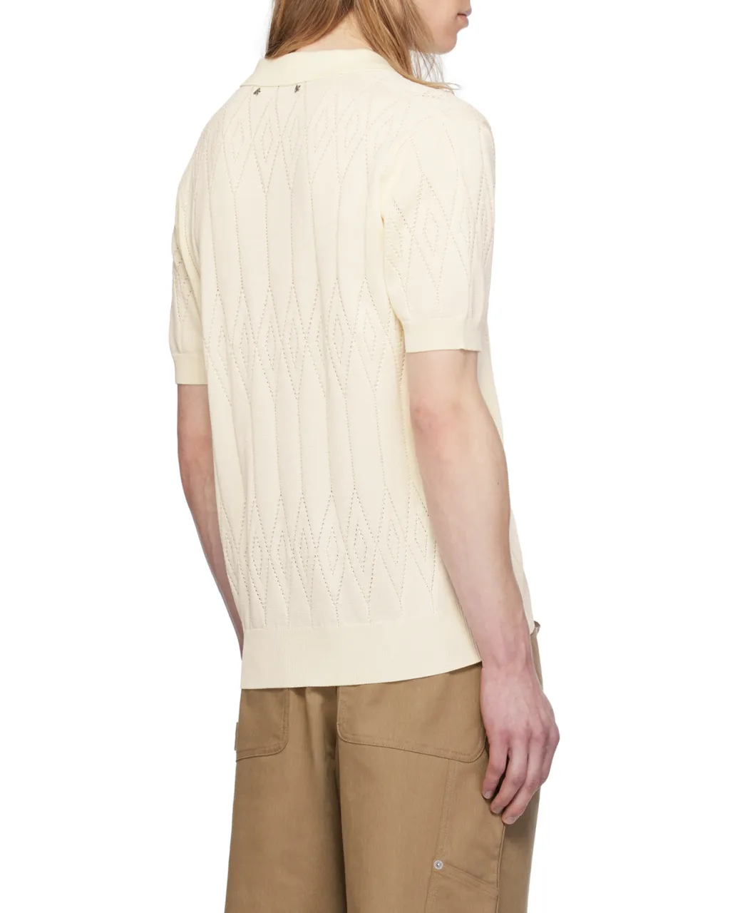 Short Sleeved Knitted Polo Shirt