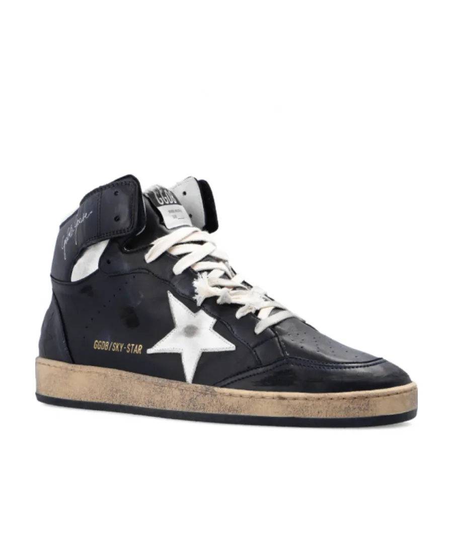 Star Patch High-Top Sneakers