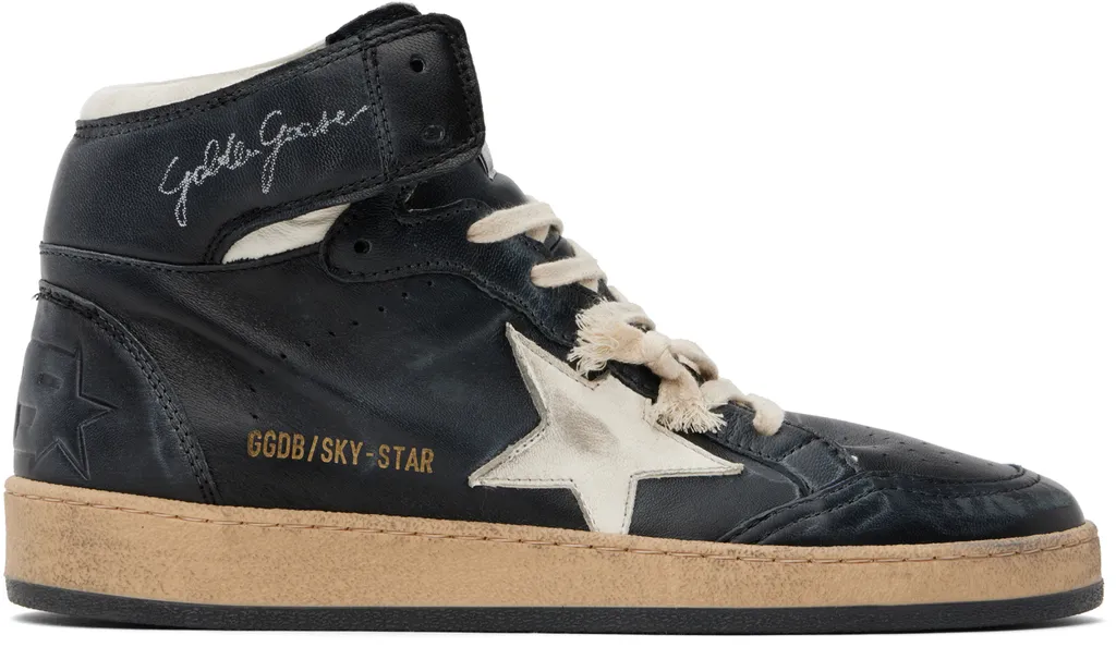 Star Patch High-Top Sneakers