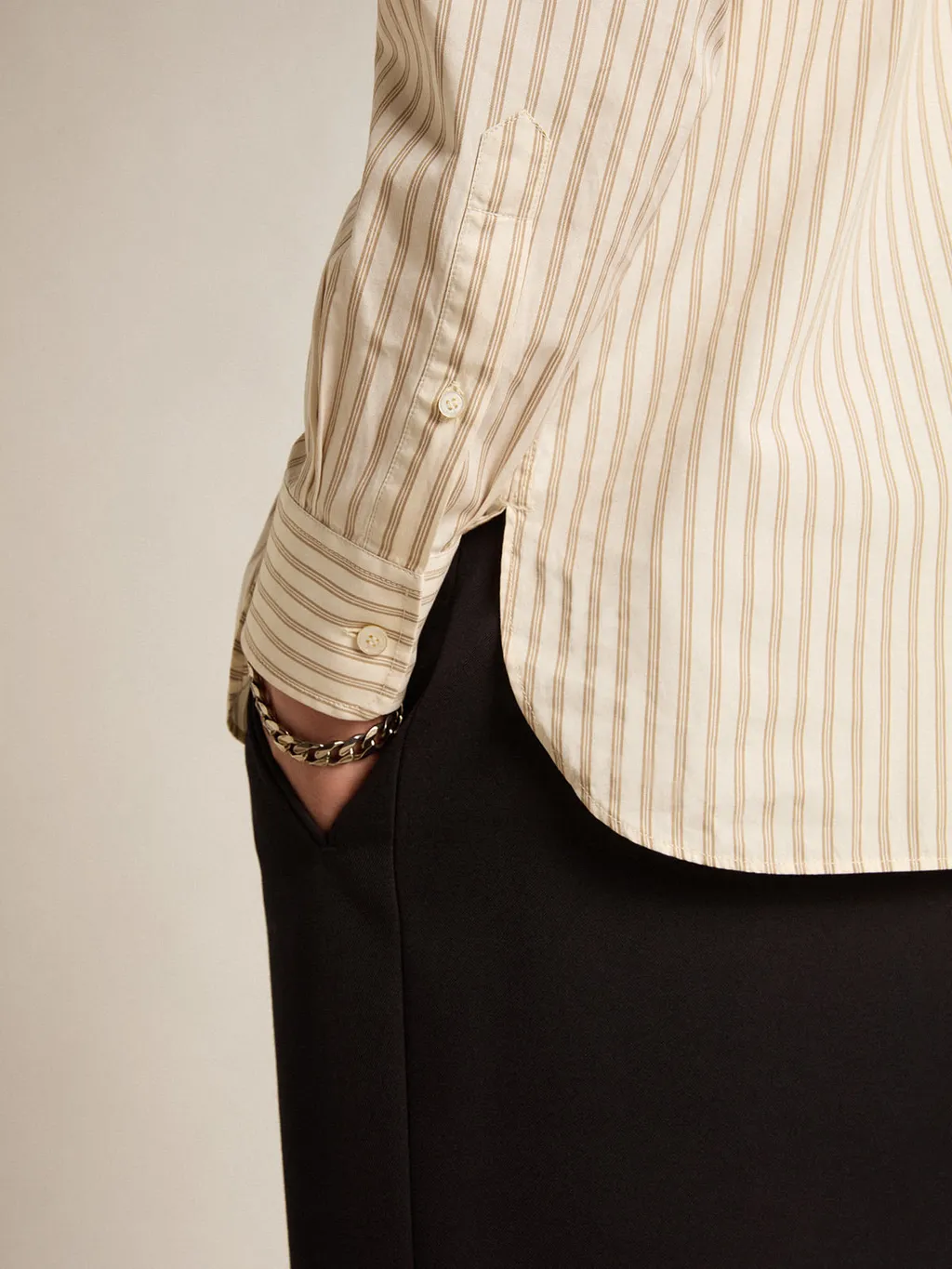 Striped Long-Sleeved Shirt